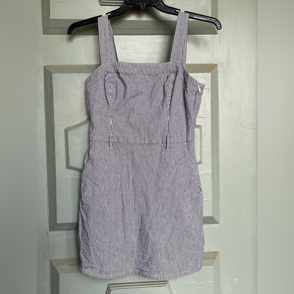 HOLLISTER Black/white Stripe Mini Sundress Sz Medium
